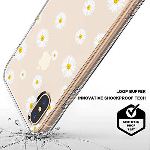 Mosnovo Case For Iphone Xs/Iphone X, Girls Women Daisy Floral Flower Pattern Transparent Clear Design Plastic Back Phone Case With Tpu Bumper Protective Case Cover For Apple Iphone X/Iphone Xs #TOP2