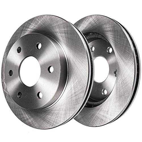 Image of Detroit Axle - Front Brake Kit for 2000 2001 2002 Dodge Dakota Durango | Disc Brake Rotors Replacement Ceramic Brake Pads