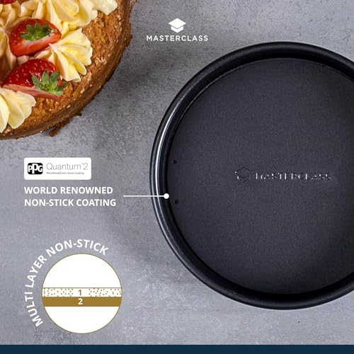 MasterClass KCMCHB11 18 cm Deep Cake Tin with PFOA Non Stick and Loose Bottom, 1 mm Carbon Steel, 6 Inch Round Pan, Grey - Image 6