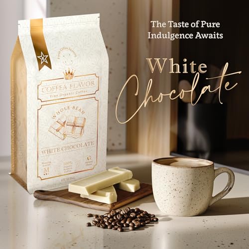 Café en grano sabor chocolate blanco 100% arábica orgánico miniatura 3