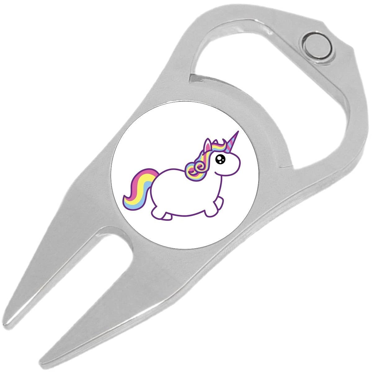 NewCharms Chubby Unicorn Golf Ball Marker Divot Repair Tool Bottle Opener