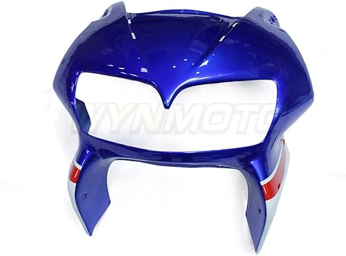 Miniatura 4 de Carenado azul blanco apto para Honda VFR800 1998 1999 2000 2001 98 99 01 VFR800 2001 ABS plástico motocicleta carenado kit carrocería