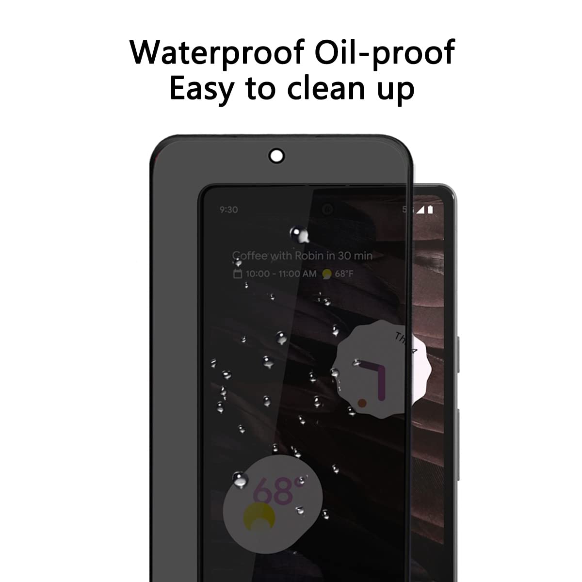 AOKUMA [2 Pezzi Pellicola Vetro Temperato per Google Pixel 9 Pro XL Pellicola Protezione,Durezza 9H,Antiurto Antigraffio e Anti-impronta