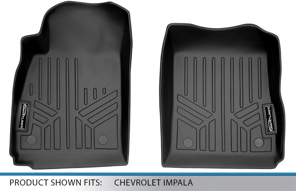 SMARTLINER Custom Fit Floor Mats 1st Row Liner Set for 2014-2020 Chevrolet Impala