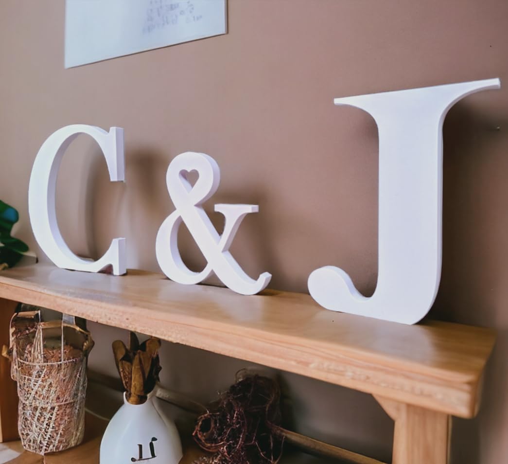 Iniciales Pareja Personalizadas para Bodas y Celebración de eventos. Varios colores a elegir. Regalo pareja aniversario. Decoración hogar.