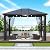 Heavy Duty Gazebo,Gazebo 10x12 Gazebos for Patios,Hardtop Garden Gazebo with Aluminum Frame,Polycarbonate Gazebo Roof Panels,Outdoor Gazebo for Backyard,Gazebo with Mosquito Netting,Gazebos for Decks