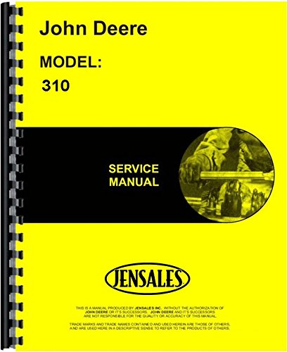 John Deere 310 Tractor Loader Backhoe Service Manual cover