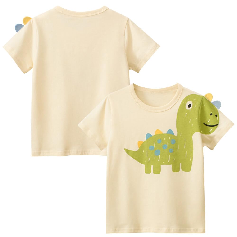 Conjunto de camiseta de manga corta y pantalón corto para niño de 1 a 7 años, conjunto de dinosaurio, ropa casual de algodón, conjuntos de verano