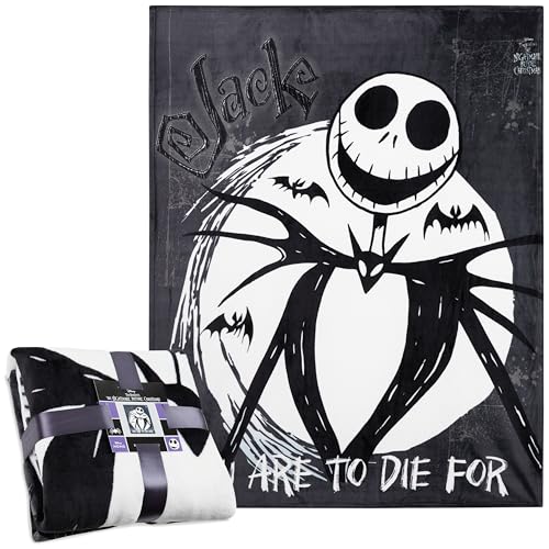 Disney The Nightmare Before Christmas Kuscheldecke 150x130cm, Weiche Fleece...