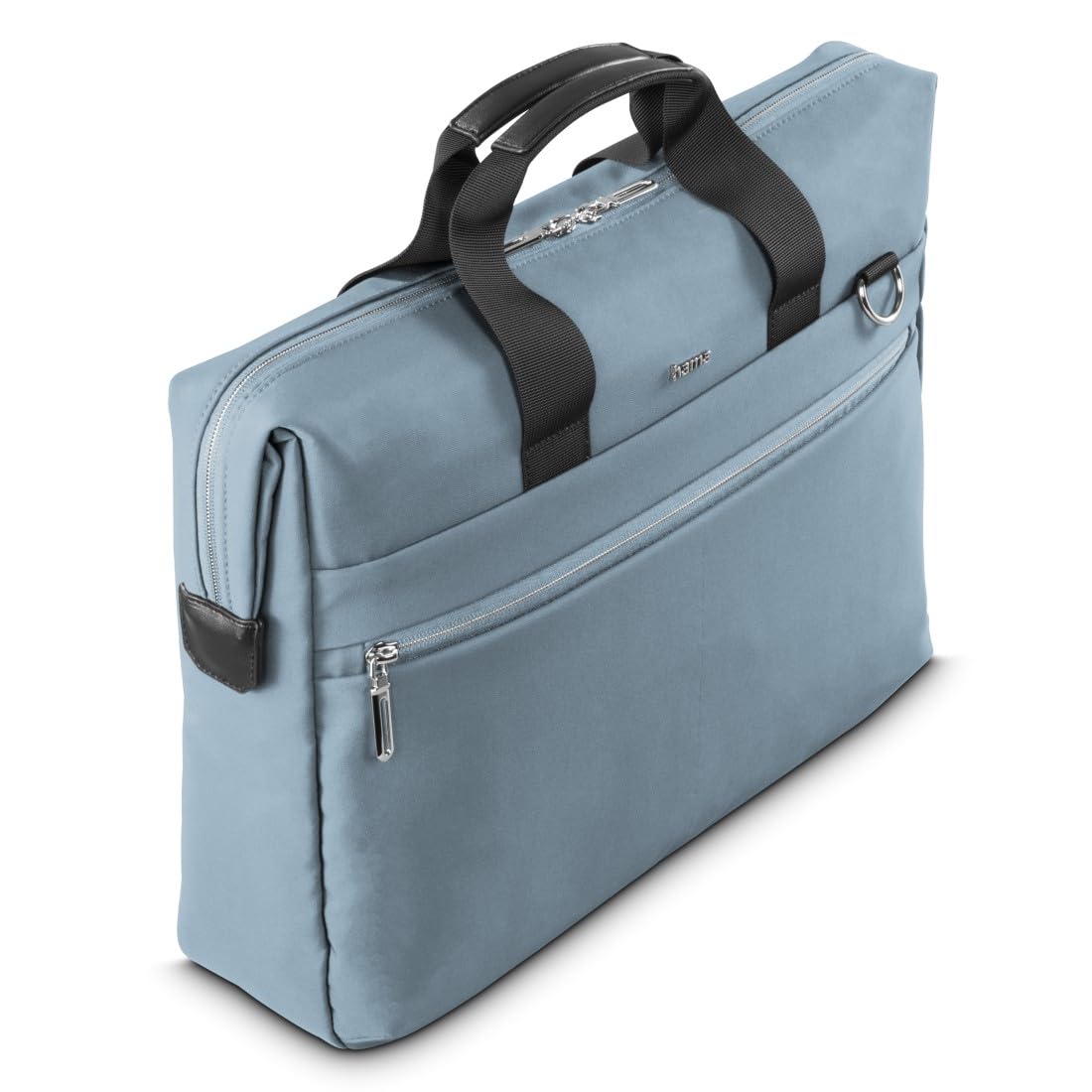 Hama | Maletín para portátil 13,3 pulgadas (funda protectora ordenador resistente acolchada compartimento tablet 12,9 bolso portátil 14,1 pulgadas bandolera ajustable ligera trabajo 10 litros) azul