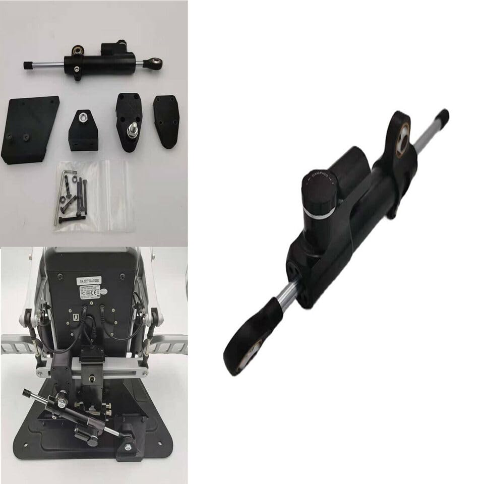 Kit Amortissement Gouvernail Palumma Pour Thrustmaster TPR - Réglable 28 Niveaux - Alliage Aluminium Noir