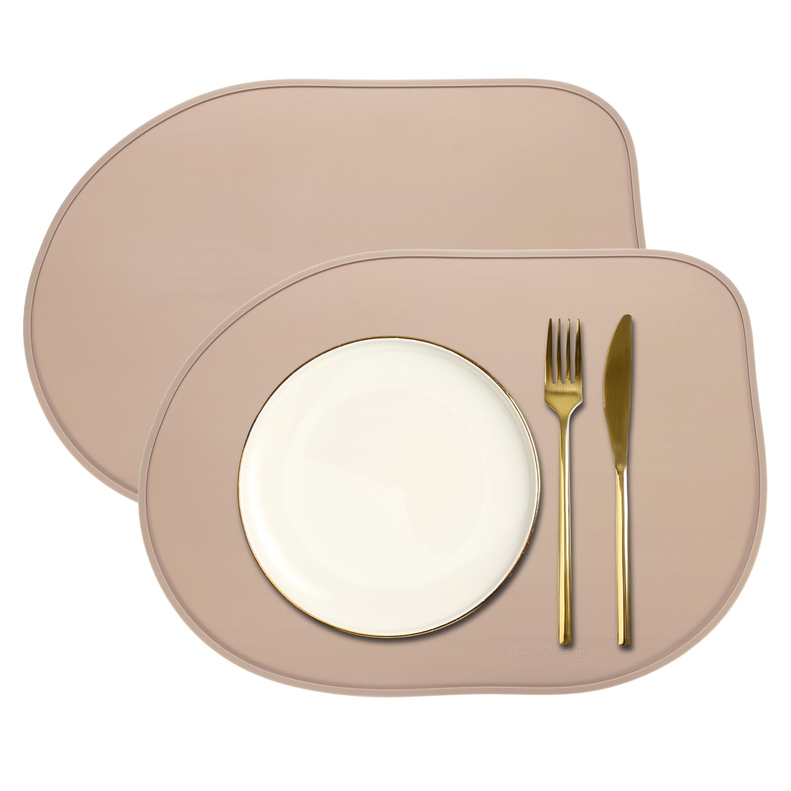 Set de table silicone pour cuisine et repas de famille, protection de table enfant lavable