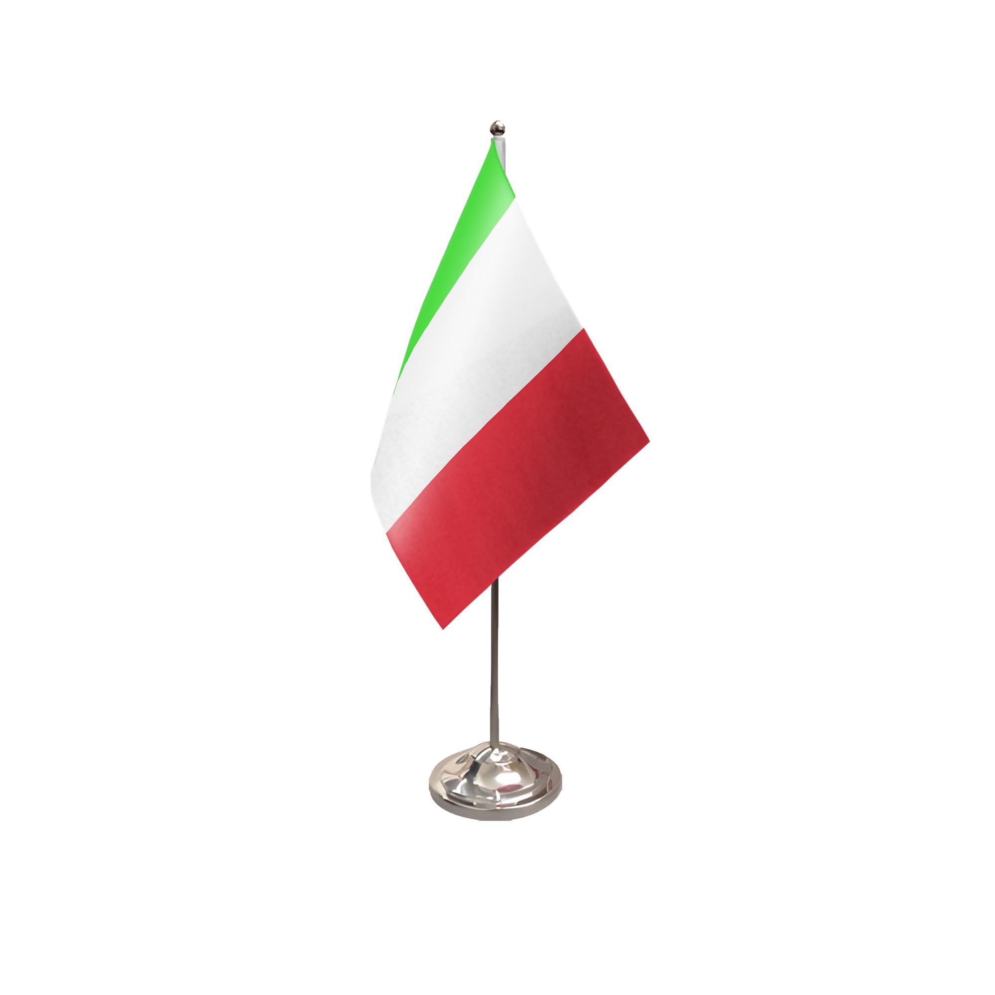 Flagtex Italy Satin Table Flag With Chrome Pole & Base