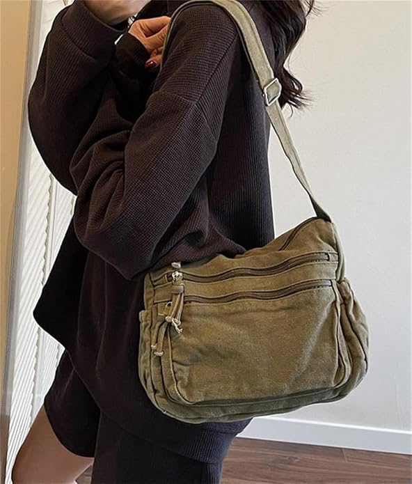 Image of Denim Purses for Women Denim Crossbody Handbags Jean Casual Lightweight Shoulder Tote Purse
