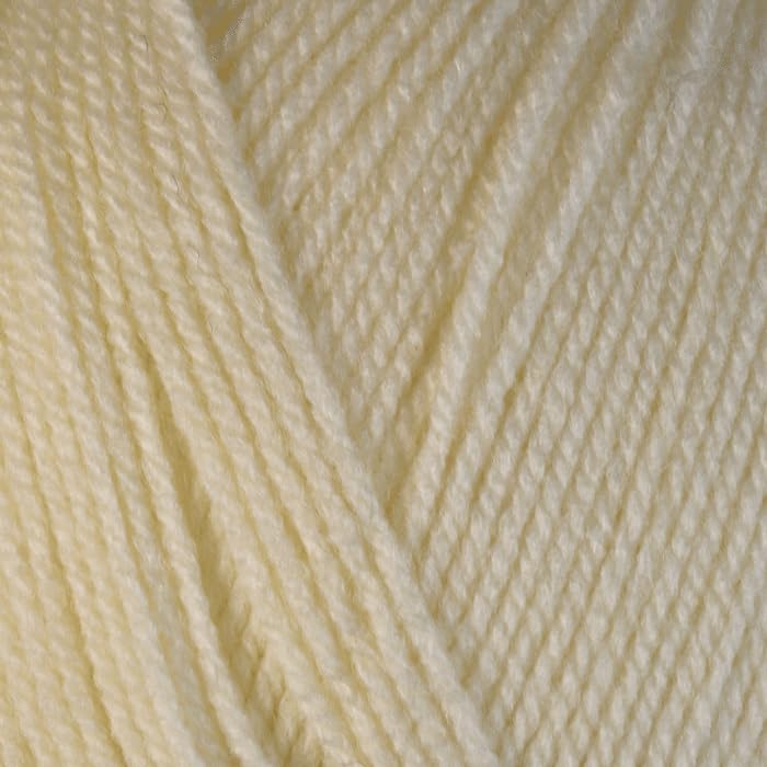 WoolCraft Aran with Wool 400g Knitting & Crochet Yarn, Great Value Acrylic with 25% Wool Yarn, Choose from 43 Shades, 800 Metres, 400g Balls, Single Ball, Cream