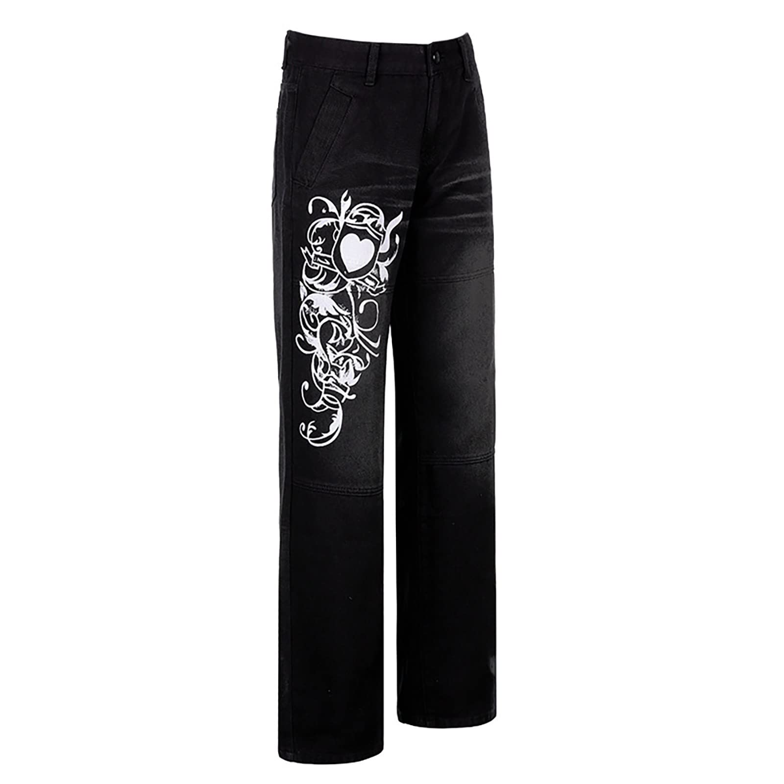 Jeans da donna a vita alta, jeans da donna, a vita alta, per adolescenti, ragazze, Y2k, Baggy Boyfriend, Bootcut in tessuto, Hip Hop anni '90, streetwear denim, pantaloni da donna, elasticizzati,