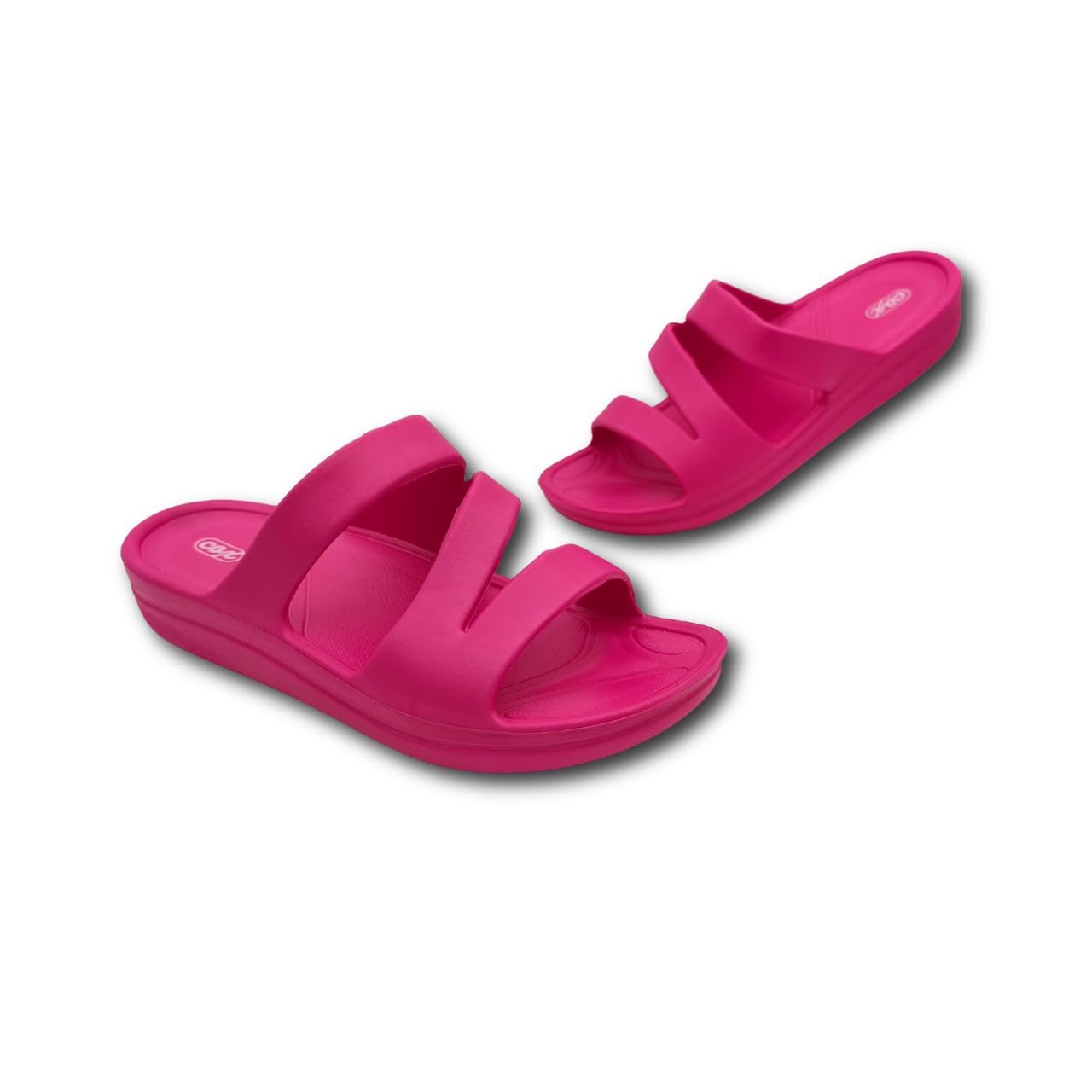 Ritmo Ciabatte Donna Estive in Gomma EVA, Sandali Slide Platform con Sottopiede Massaggiante per Mare Piscina Casa Doccia - 2