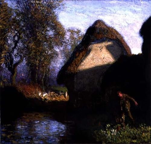 Tableau George Clausen Au fond de la grange habille vos grands murs blancs toile 60x90