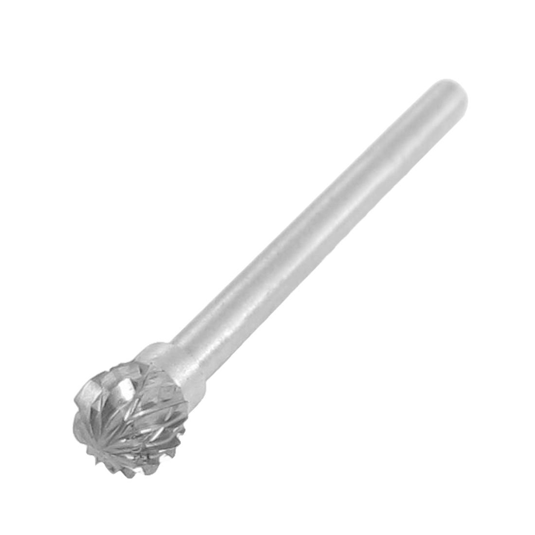 Aexit 6mm x Abrasive Mounted Points 3mm D Type Ball Shaped Double Cut Tungsten Carbide Rotary Grinding Mounted Points Grinding Files