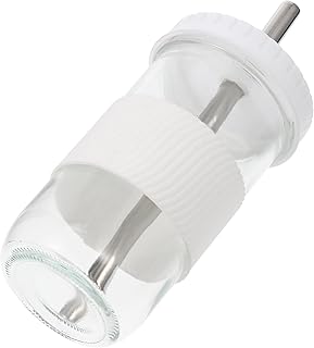 MAGICLULU 1 Juego de Vaso de Agua de Vidrio de 650 Ml Pajita Botella de Café Frío Té Helado Cerveza Vaso de Jugo Color