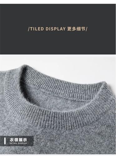 Men's Clothing Solid Color Pullovers Half High Collar Sweater Knitted Retro Screw Thread Tops4