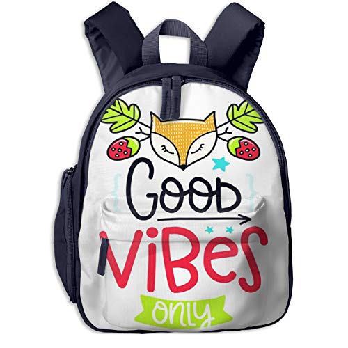 Mochilas Infantiles  Bolsa Niño Bebe Guarderia Escolar con Frase Letras Fox