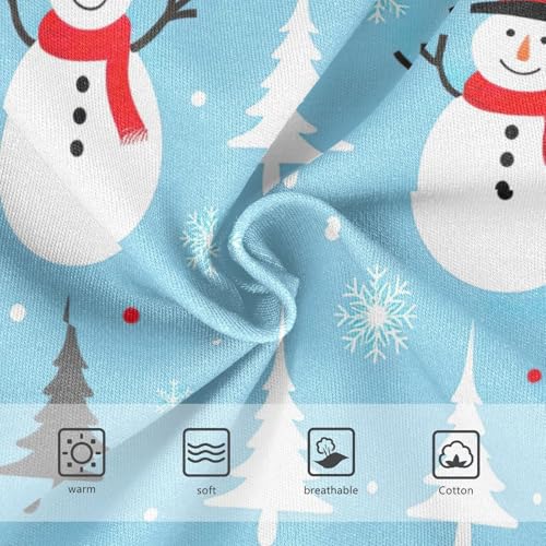 Stylish Girls Underwear Toddlers 2t Cotton Panties Little Girl Winter Snowmen Blue Briefs Underpants3