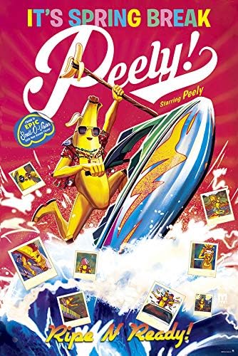 Amazon フォートナイト ポスター 2 Spring Break Peely 約h915 W610mm アニメ 萌えグッズ 通販