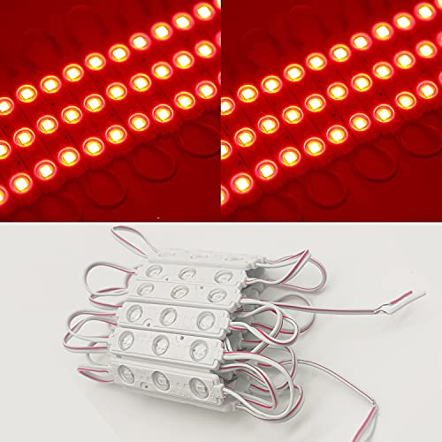 Image of LED Module, 100pcs 49.8 Ft 5730 SMD 150LM Per LED Module IP65 Waterproof Decorative Light for Advertising Signs with Tape Adhesive Backside (Red Light)