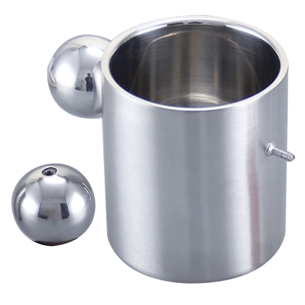 INOOMP 2 Stück Doppelwandige Becher Aus Edelstahl Wassertrinkbecher Campingbecher Für Draußen Edelstahlbecher Edelstahlbecher Mit Griff Edelstahl Trinkgeschirr Campingbecher