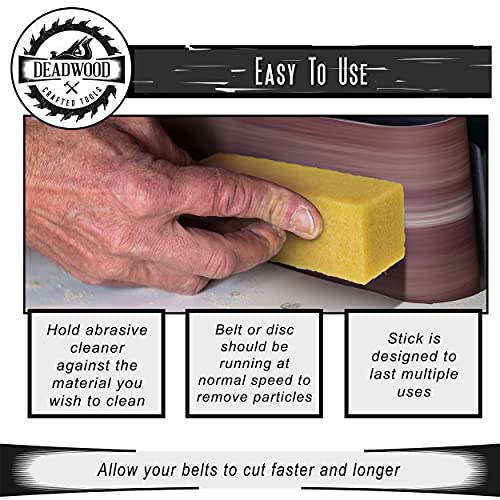 Dct Abrasive Belt Cleaner – 4.5In Belt And Disc Sander Abrasive Cleaning Stick, Belt Sander Cleaner Block #TOP4