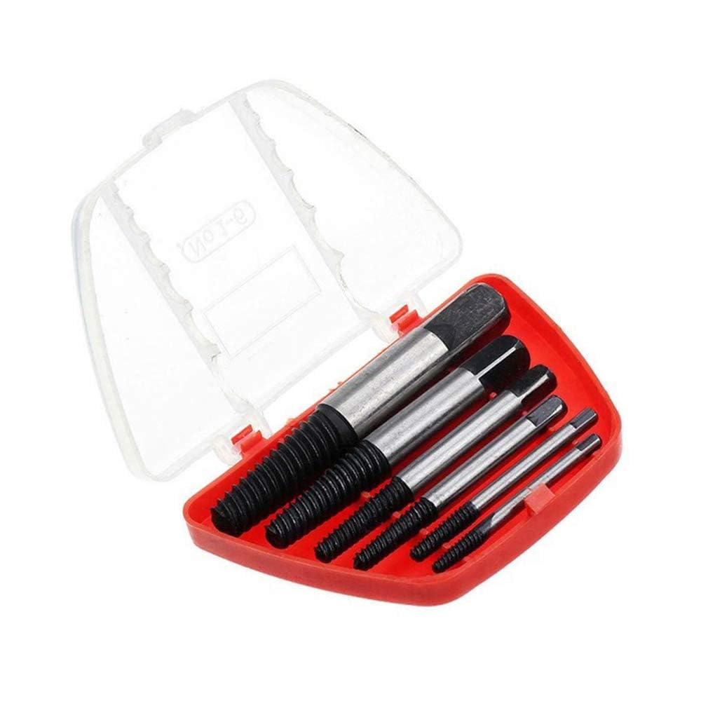 Zaptec Bolt & Screw Extractor Set of 6 Pieces for Easy Removal of Damaged Broken Rusted Screws, Bolts & Fasteners