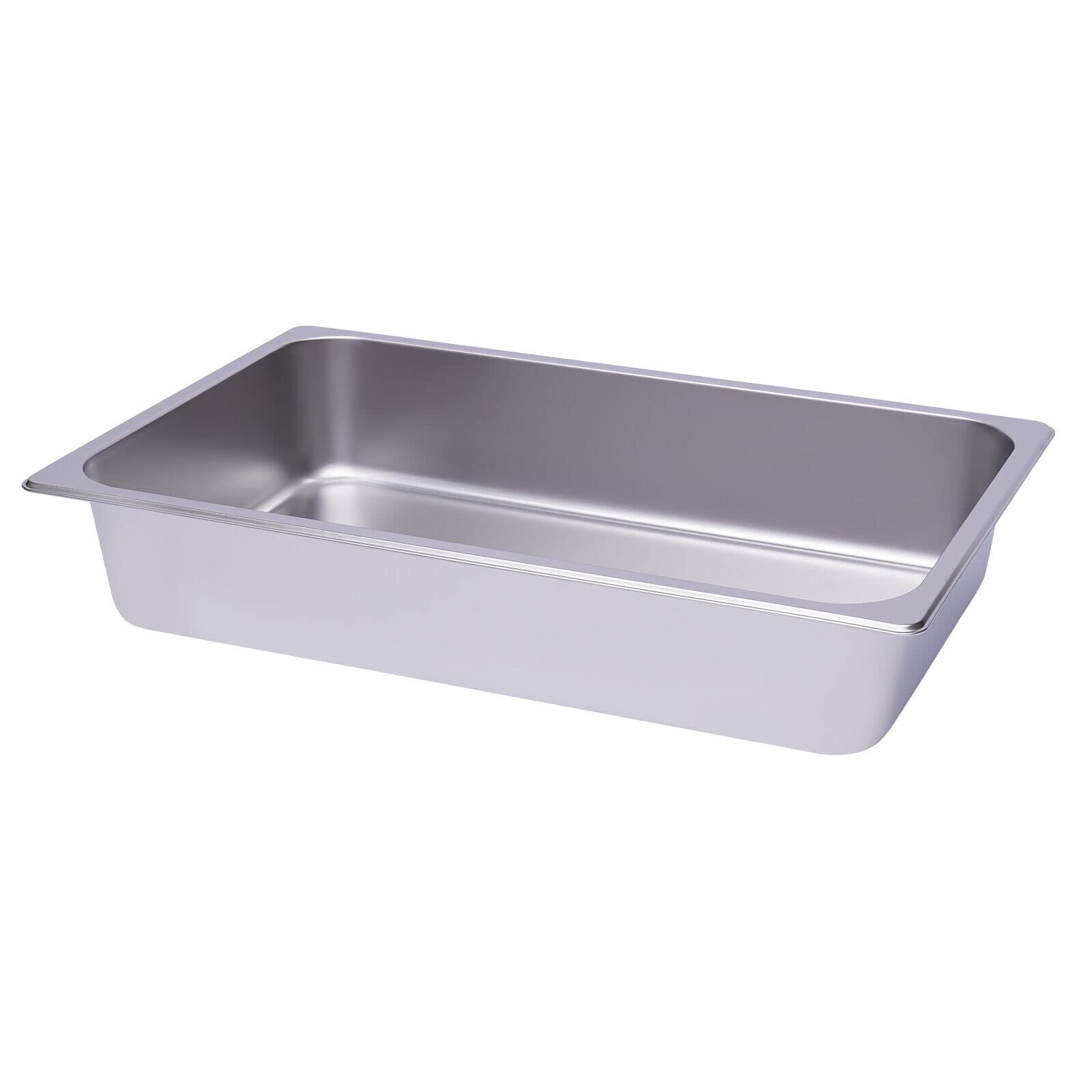 Contenedores Gastronorm inoxidables de acero inoxidable 6 unidades 1/1 100 mm de profundidad 53 x 33 x 10 cm Gastronorm adecuado para platos de chafing, tartas, mesa Food Pan Hotel Food
