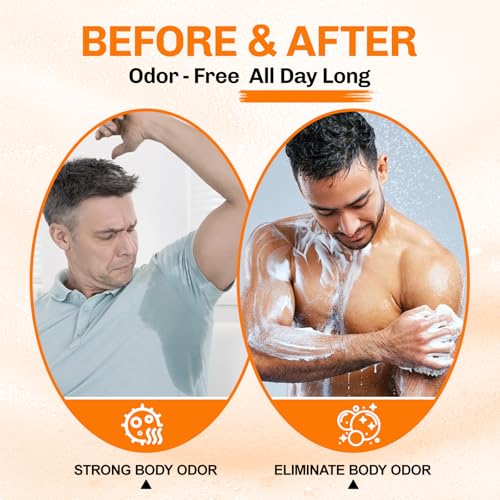 Image of 5 Pcs Persimmon Soap for Old People Smell, Persimmon Soap Bar for Body Odor Control, Natural Organic Deodorant Body Wash Soap for Women & Men