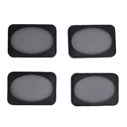 Pomya 4Pcs Woofer Speaker Grill Cover, Mesh Grill Horn Guard Protector Cover for Car Home Audio Speakers Theater