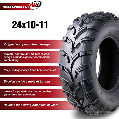 Image of WANDA One ATV Tire 24x10-11 24x10x11 /6PR P373 Lit Mud-10279