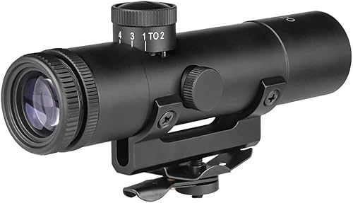 SPINA OPTICS Alcance del rifle de caza 4X20 Carry Handle Scope con retícula dúplex