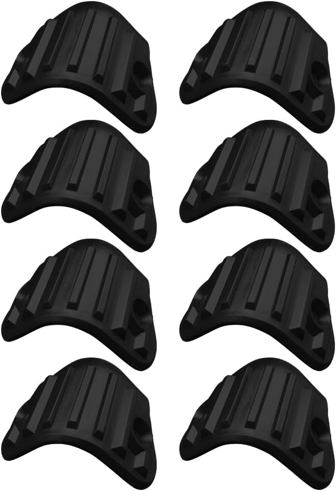 8Pcs Black Plastic Guitar AMP Speaker Cabinet Corner Protector Recplacement Amplifier Rounded Right Angle for Case for Protection Guard Wrap Cover - Image 1 of 8