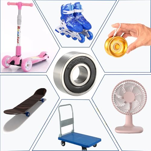 4 Stück 6004-2RS Kugellager 20x42x12mm – Doppelt abgedichtete Rillenkugellager aus Lagerstahl, vorgeschmiert, für Motoren, 3D-Drucker, Werkzeugmaschinen (6004-2RS Size:20x42x12mm)