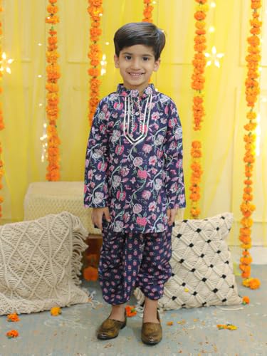 Image of BownBee Kids Ethnic Wear Dhoti Kurta Set | Traditional Festive Clothing for Children | Indian Wedding & Celebration Wear | Comfortable Fit
