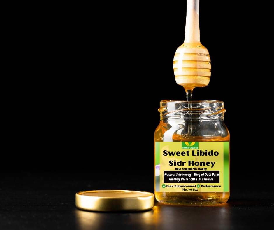 Yemeni Premium Sidr Honey Blend with Propolis, Royal Jelly, Bee Pollen and Ginseng, Raw Unfiltered Multifloral Wellness Superfood
