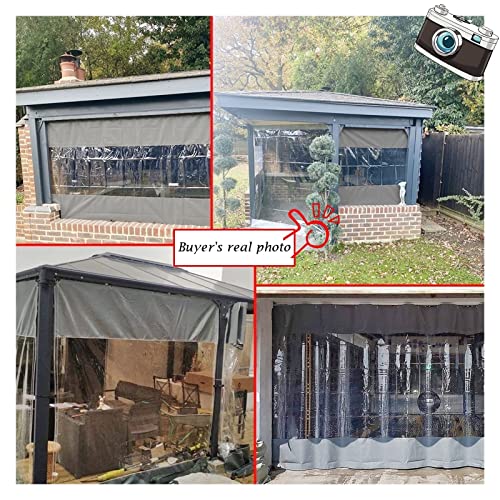 Bâche de protection solaire pour tonnelle 8x1,8 m imperméable