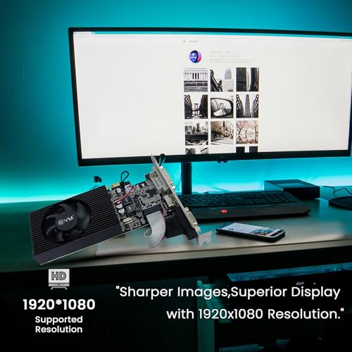 Image of EVM 4GB Nvidia GeForce GT730 Graphics Card - DDR3 - VGA, HDMI, DVI Outputs - High-Resolution 1920x1080 - Heat Sink with Fan - PCIe 2.0 Support - 3 Years Warranty (EVM-GT730)