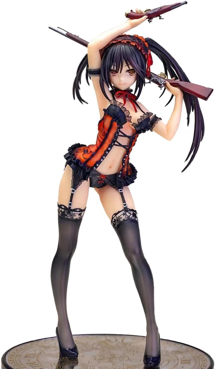 Maisian Date A Live Kurauami Tokiasaki Pretty Devil ver 1/7 Scale Anime Figure Collectible Decorations 9.3inch
