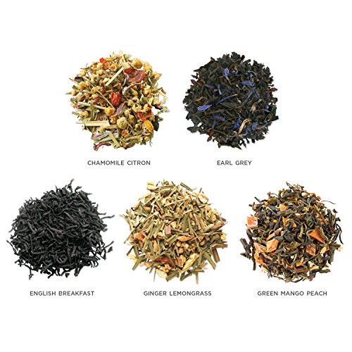 Image of Tea Forte Single Steeps Loose Leaf Tea Sampler, Assorted Variety Tea Box, 15 Single Serve Pouches (Assorted - Tea Tasting)