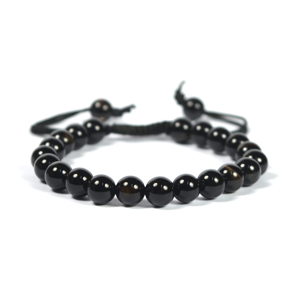 Reiki Crystal Products Black Tourmaline Bracelet, Macrame Bracelet, Nylon Cord Adjustable Wristband, Stone Bracelet for Women & Men (B0BFLYB6DL) Amazon Price History, Amazon Price Tracker