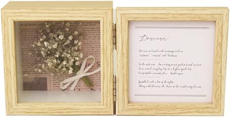 Amazon ドライフラワー フレームアレンジ フォトフレーム かすみ草 フラワーアレンジ フラワー雑貨 ナチュラル フラワーギフト 誕生日 ナチュラル フラワーアレンジメント オンライン通販