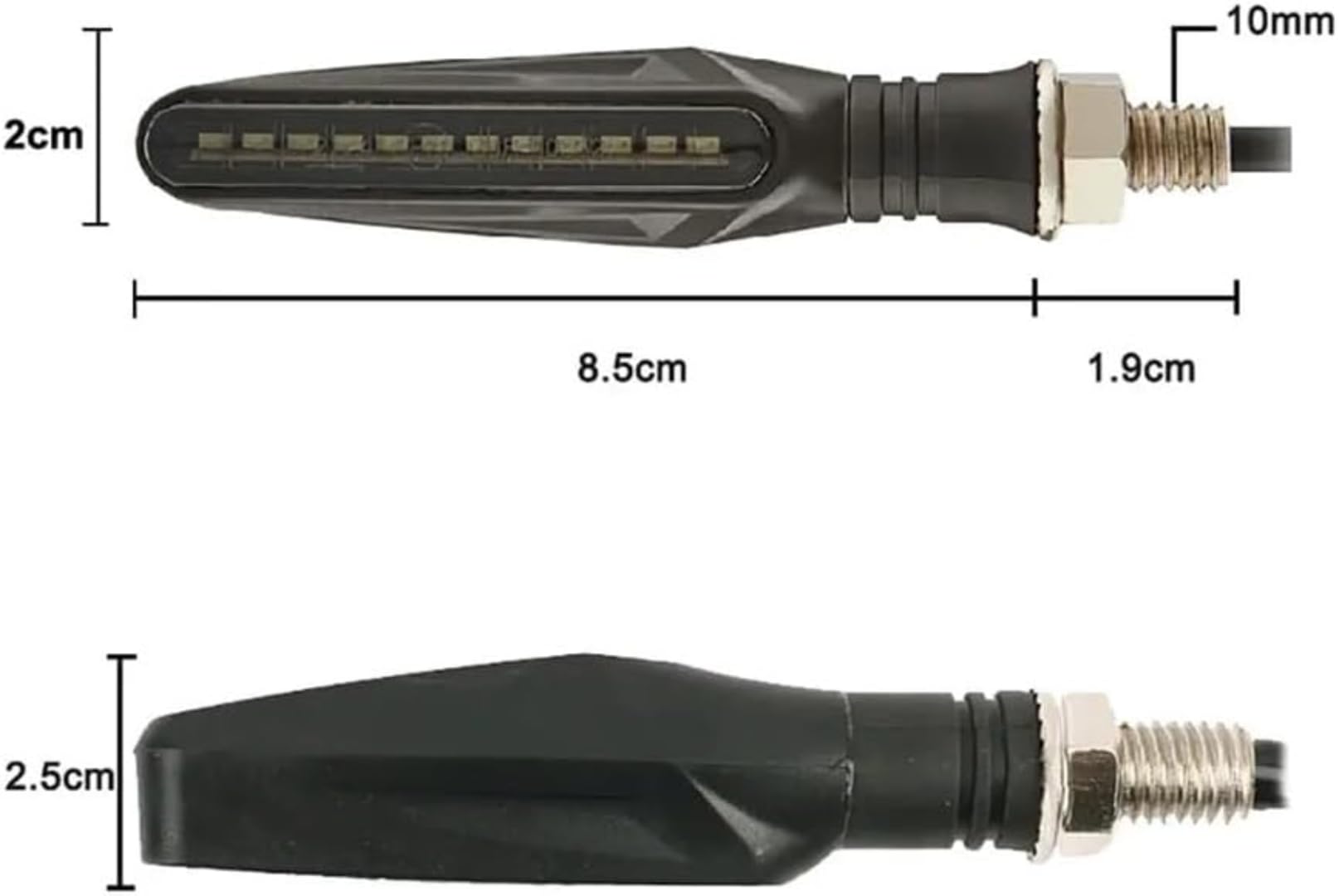 Mini uniwersalne wskaźniki Dla Motocykle Rowery plażowe Kierunkowskazy motocyklowe 2 szt. Motocyklowe kierunkowskazy LED Jasność światła Światła do jazdy dziennej Uniwersalne wodoodporne
