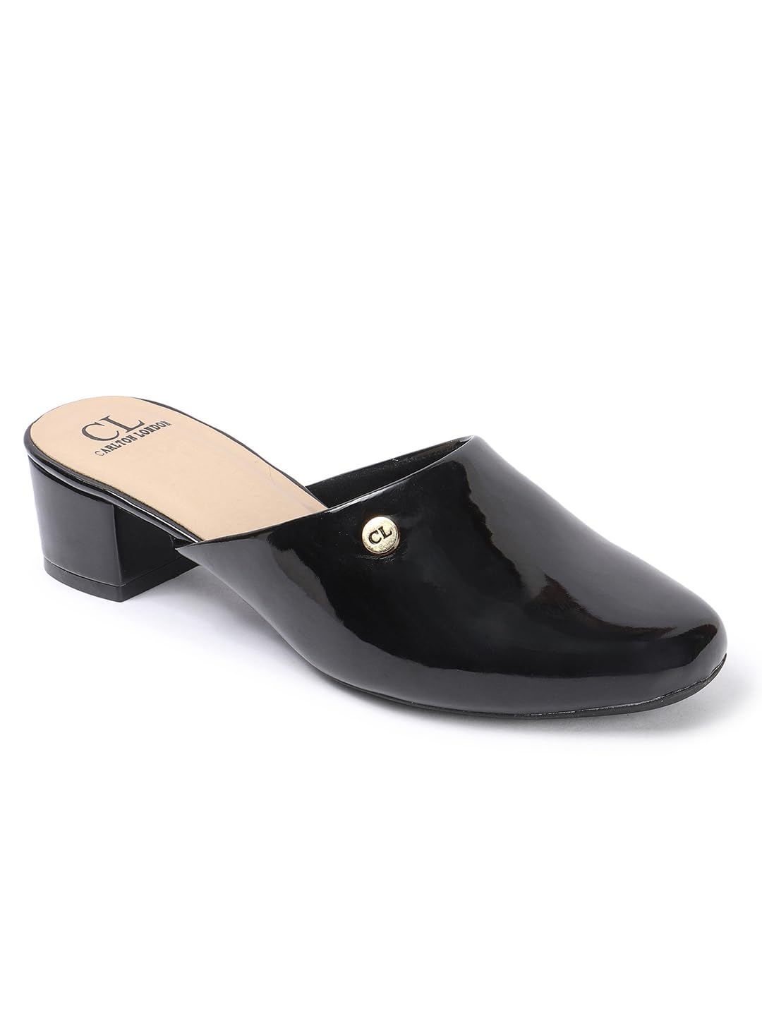 carlton london Women Wine Stylish Slip-on Casual Wear, Party and Formal Wear Mule with Block Heels (36-picture-33