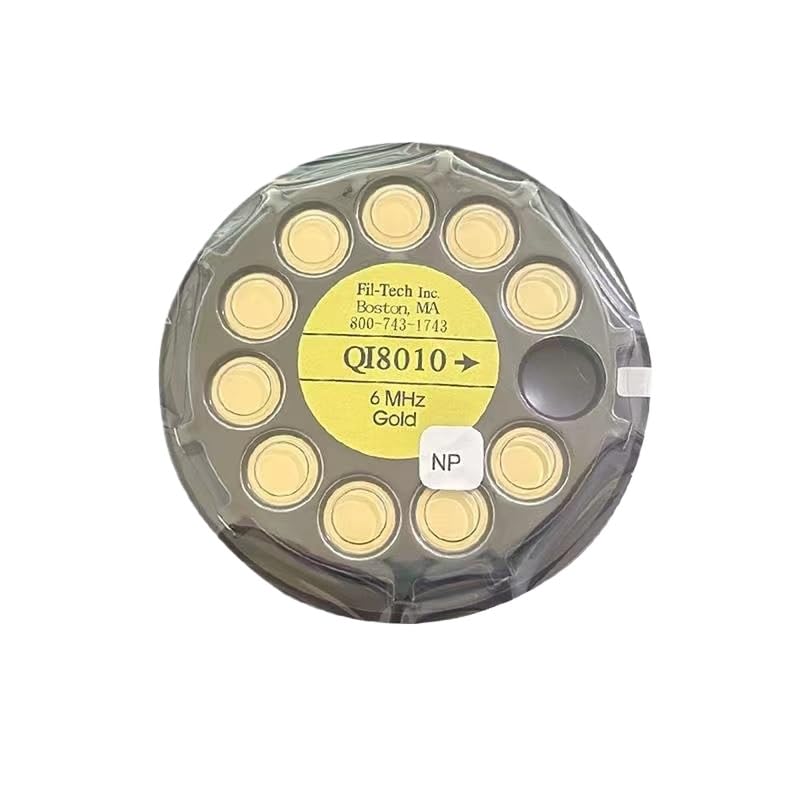 10pcs/box quartz wafer double-sided gold-plated crystal oscillator 6MHz QI8010